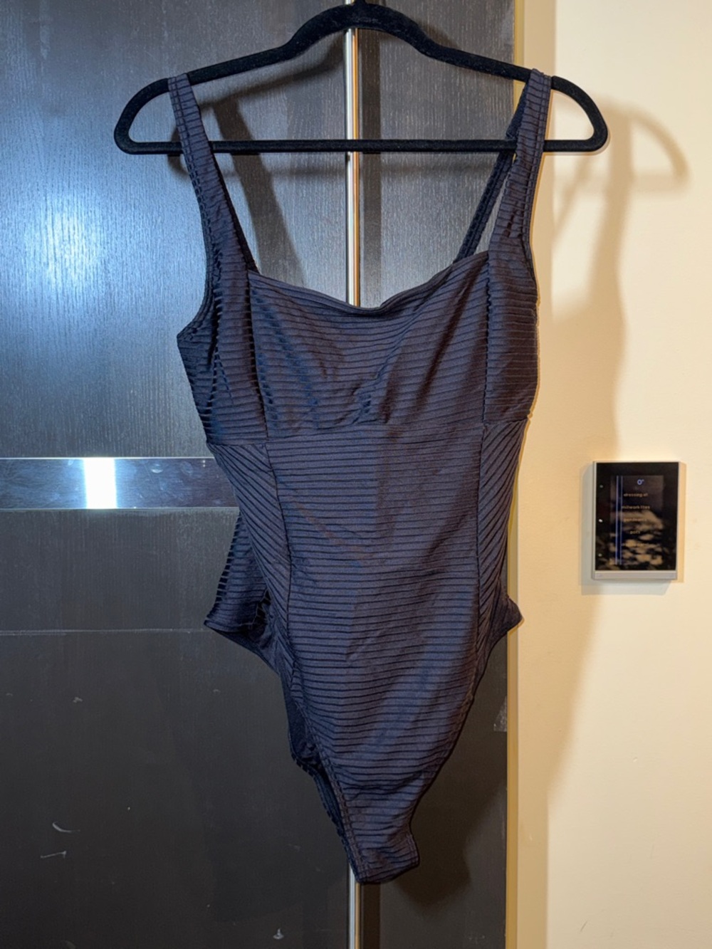 Rip Curl Black Striped One-Piece Swimsuit